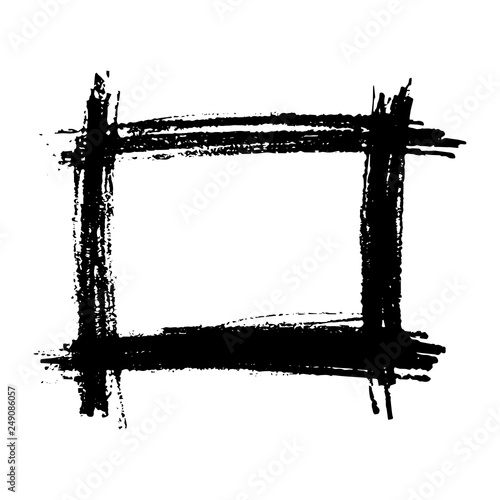 Hand drawn Pencil Scribble Square Frame