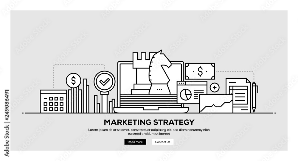 MARKETING STRATEGY BANNER CONCEPT