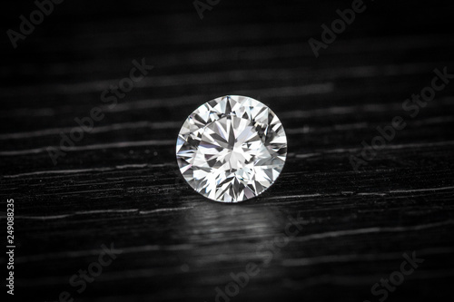 diamond on black background © pv