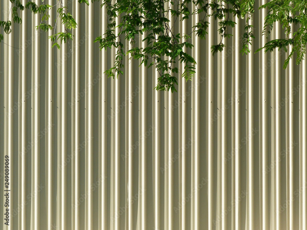 Obraz premium zinc wall with tree
