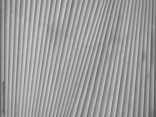 black and white aluminium architecture wall design pattern with light and shadow