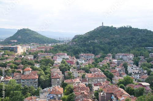 View of Plovdiv from one of the hills,  Bulgaria photo