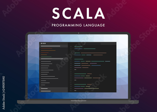 Tableau sur toile Scala programming language