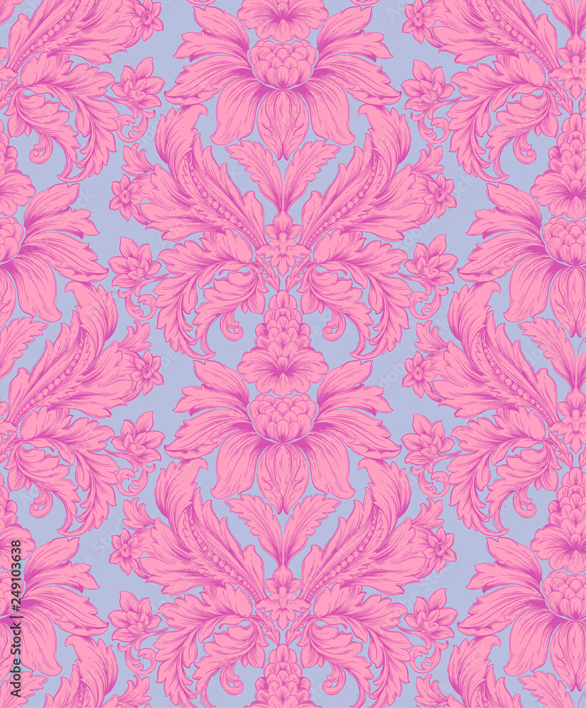Contemporary floral seamless pattern. Modern exotic jungle fruits and plants Contemporary floral seamless pattern. Modern exotic jungle fruits and plants