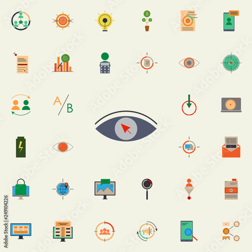 colored cost per action icon. marketing and business and digital marketing icons universal set for web and mobile