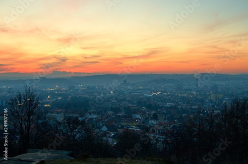 Sunset over Brno