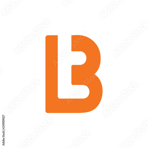 abstract letter tb simple logo vector