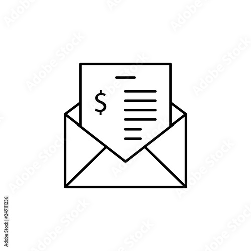 pay slip,  contract, degree icon. Element of Human resources for mobile concept and web apps illustration. Thin line icon for website design and development, app development