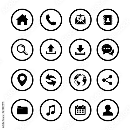 Free Download Web icon set. Set of web icon symbol vector - GFXLoad