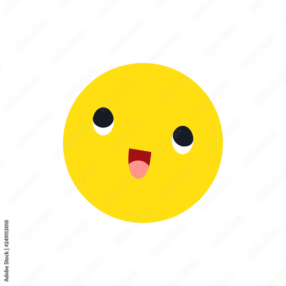 Smile. Emoji. Smiling. Happy emoticon on white background. Vector illustration. EPS 10. Smile. Emoji. Smiling. Happy emoticon on white background. Vector illustration. EPS 10.
