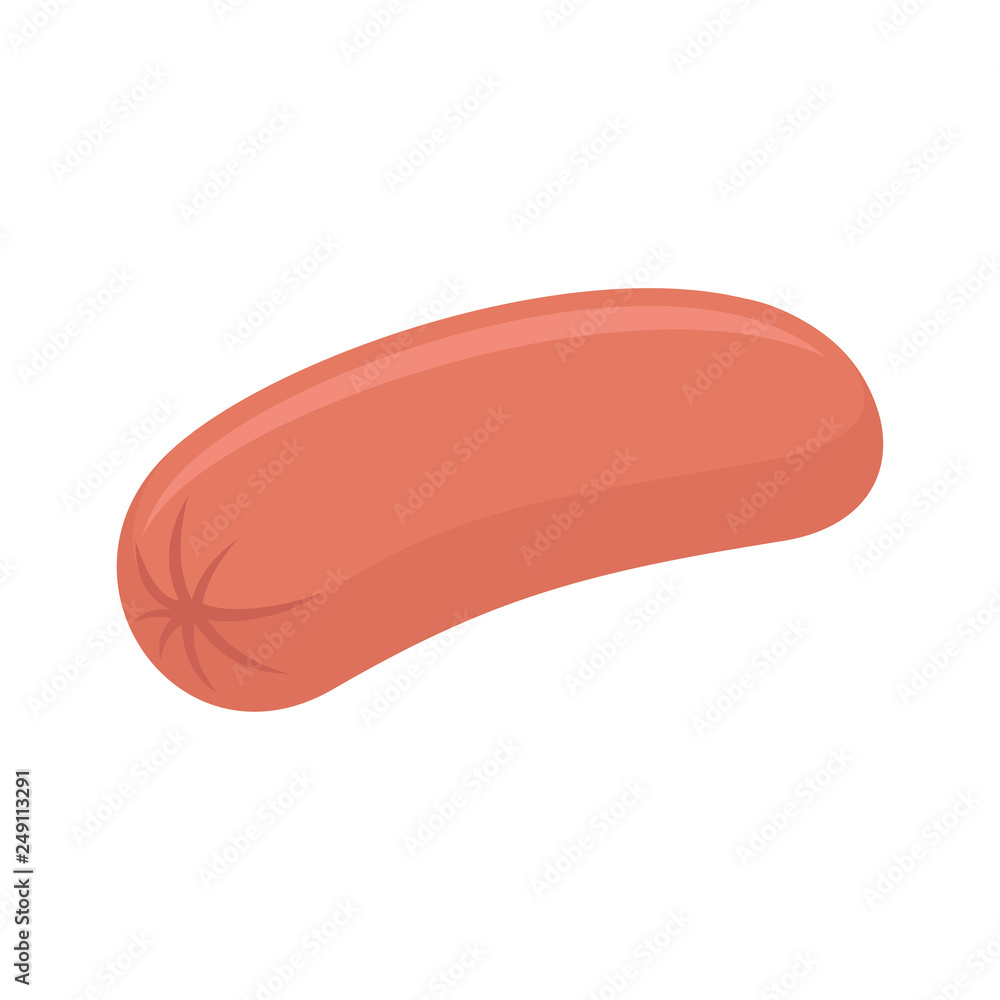Sausage. Food. White background. Vector illustration. EPS 10. Sausage. Food. White background. Vector illustration. EPS 10.
