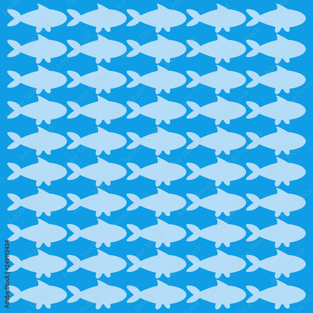 Fototapeta premium Fishes. Fish background. Icon fishes. Vector illustration. EPS 10.