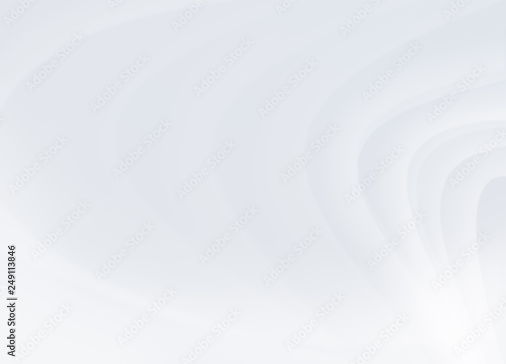 Abstract image of curvy, blurred and soft white and light gray lines on bright background. Rippled effect, copy space.