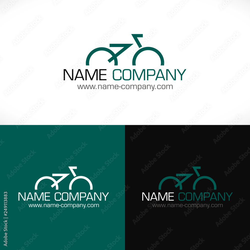 Fototapeta premium logo vélo design club cyclisme cycliste 