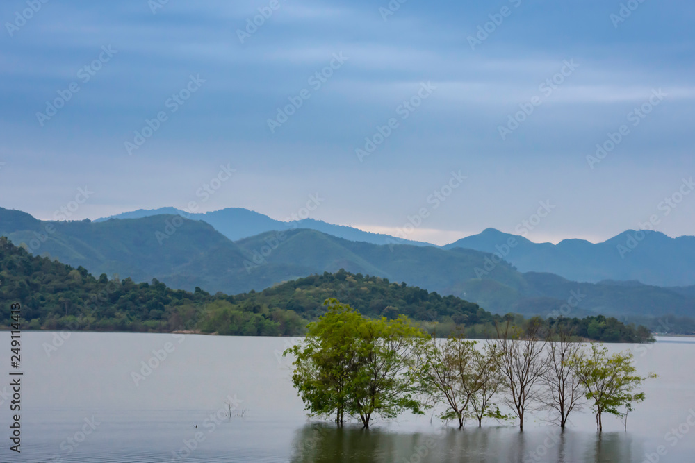 The beauty of the sky and the water at Kaeng Krachan Dam ,Phetchaburi in Thailand. The beauty of the sky and the water at Kaeng Krachan Dam ,Phetchaburi in Thailand.