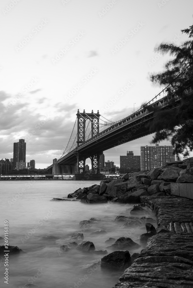 Manhattan Bridge in New York City Long exposure