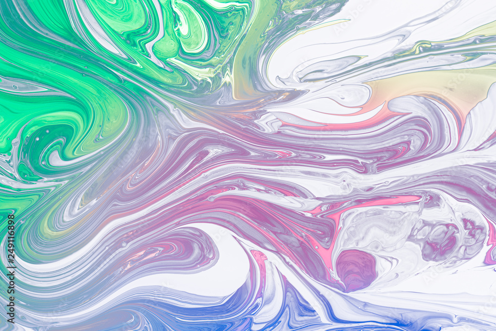 Liquid marble abstract surfaces Design.