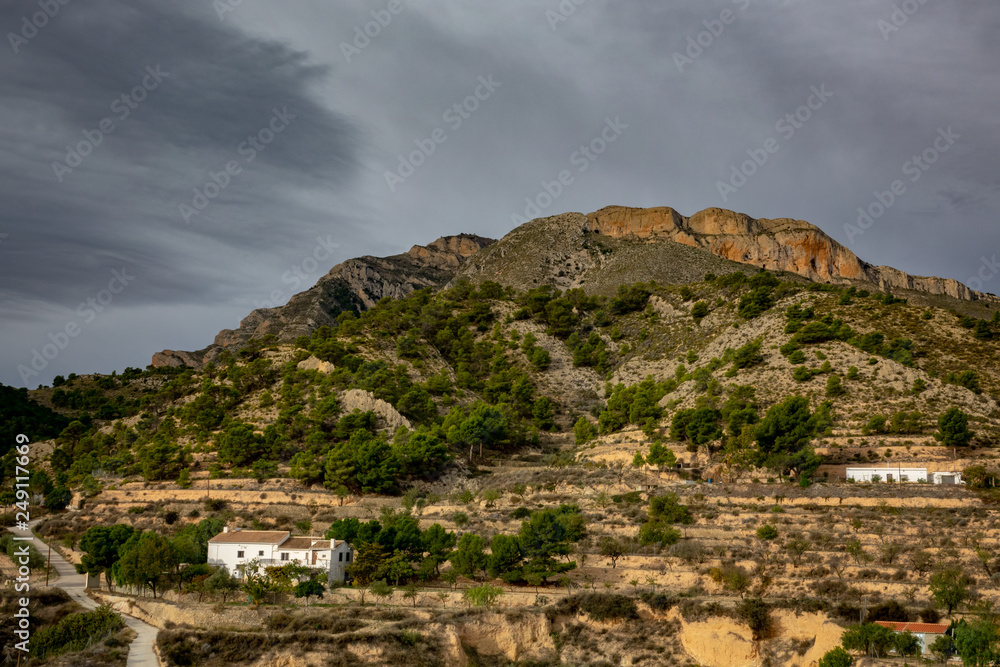 Town view from the caste of Jijona or Xixona in Alicante province Town view from the caste of Jijona or Xixona in Alicante province