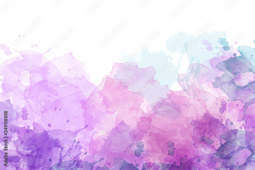 Fototapeta premium Purple abstract watercolor background