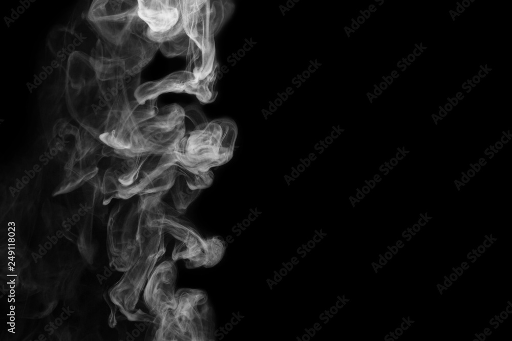 white smoke isolated on black background, abstract powder, water spray, Add smoke effect white smoke isolated on black background, abstract powder, water spray, Add smoke effect