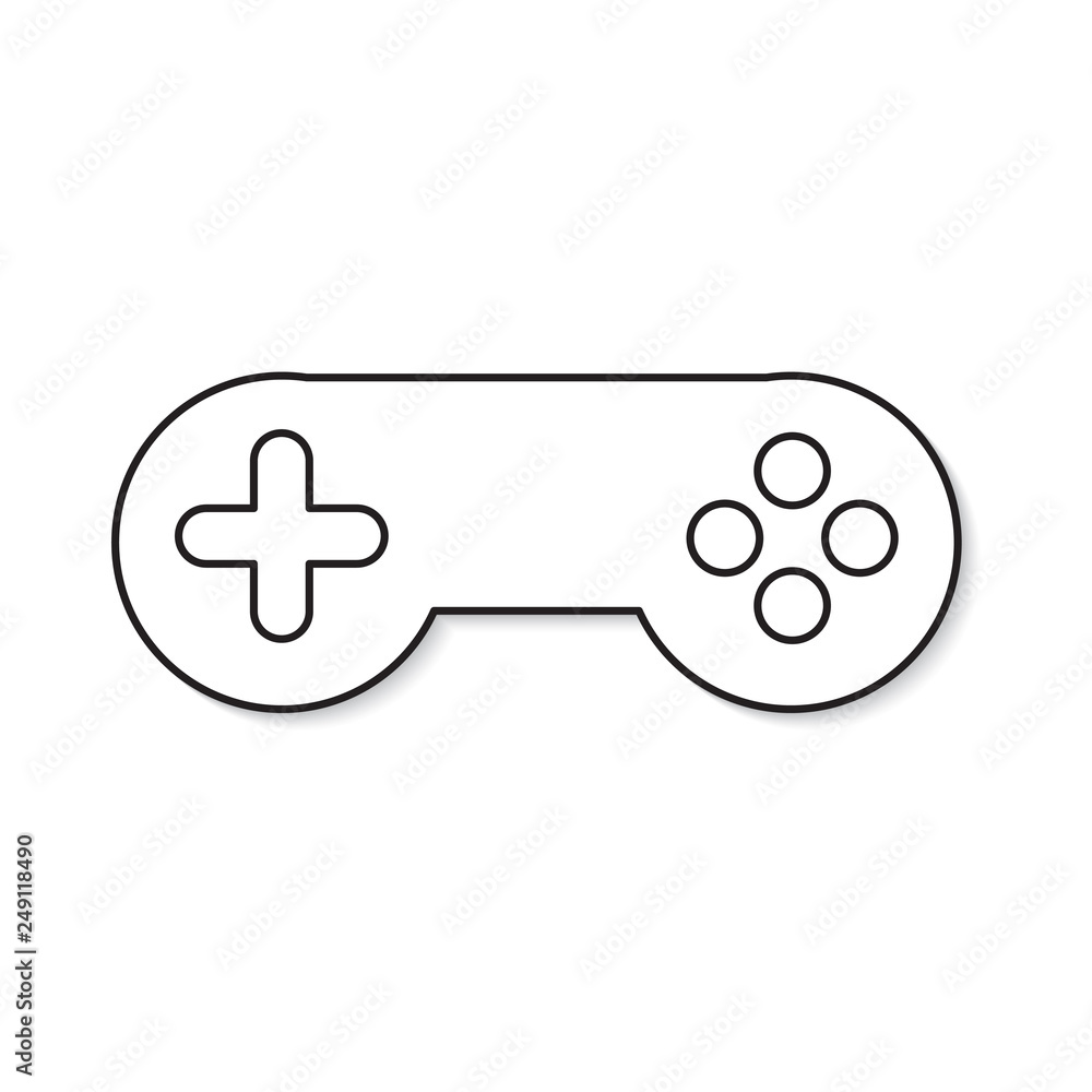 black joystick icon- vector illustration black joystick icon- vector illustration