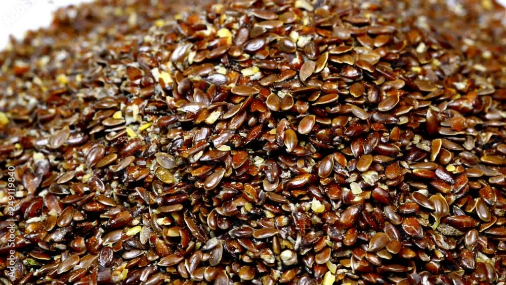 linseeds on a turn table linseeds on a turn table