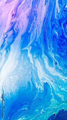 Blue Liquid marble abstract surfaces Design.