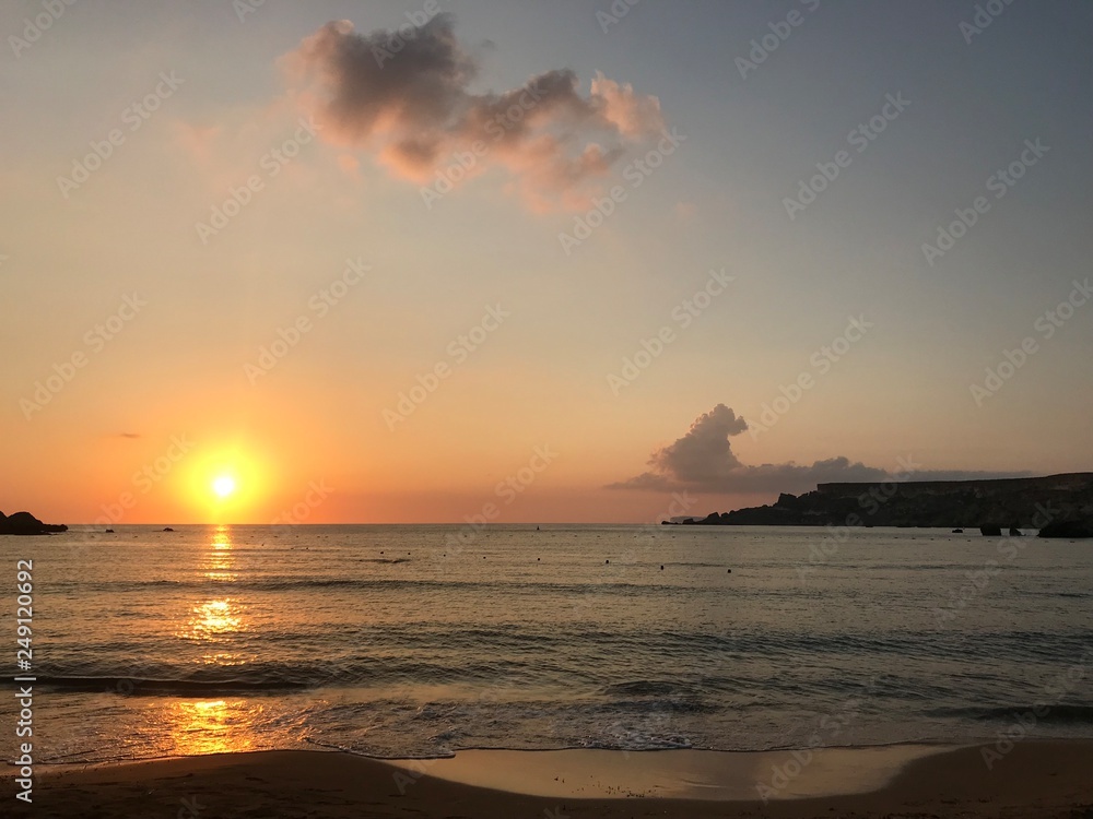 Fototapeta premium sunset on the beach