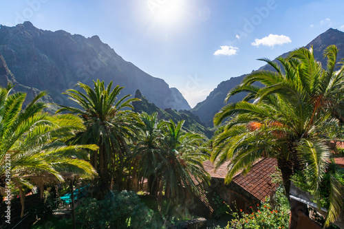 Remotely located in the mountains picturesque village Masca, Tenerife, Canary Islands, Spain