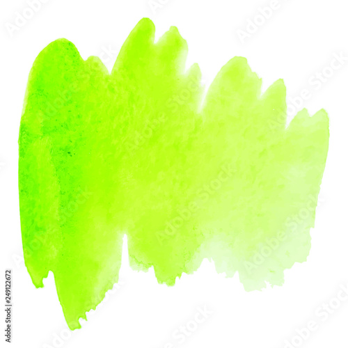 Color splash on white background. Abstract watercolor background. photo