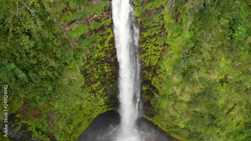 Aerial of Akaka Falls hamakua coast photo