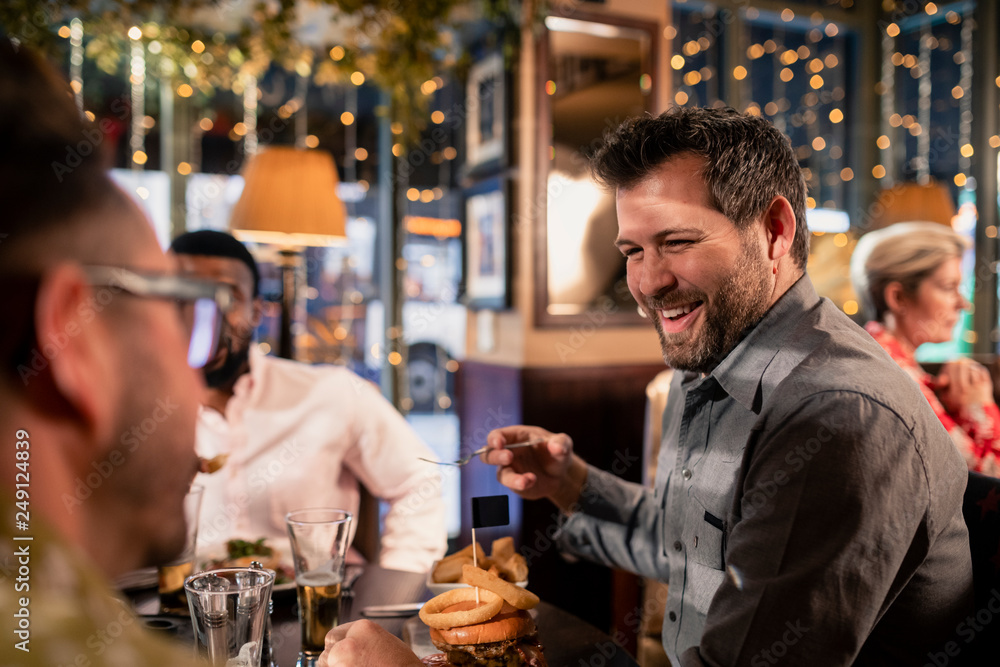 Enjoying a Catch Up with Food