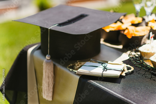Wall Mural Square academic cap for graduation