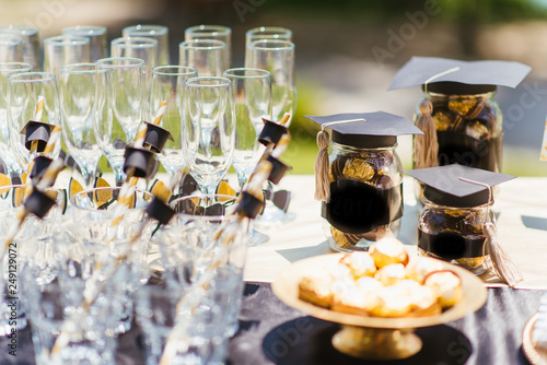Sticker Glasses on a table
