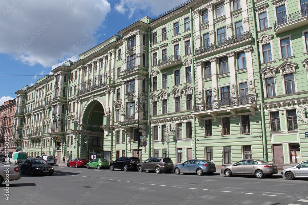 Apartment house on Kirochnaya street. St. Petersburg.