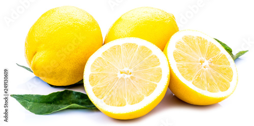 Photos Zitronen auf weissem Hintergrund