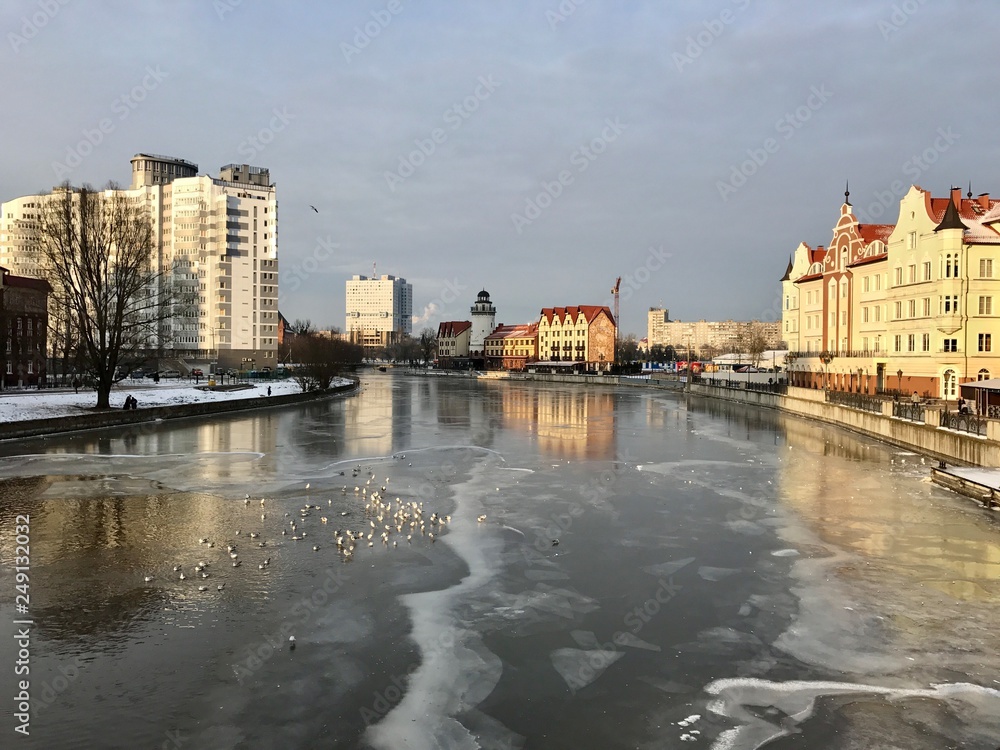 Fototapeta premium Kaliningrad, Russia in winter