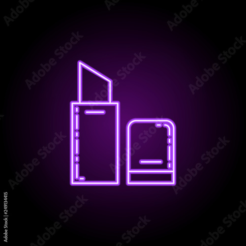 pomade icon. Elements of Beauty, make up, cosmetics in neon style icons. Simple icon for websites, web design, mobile app, info graphics