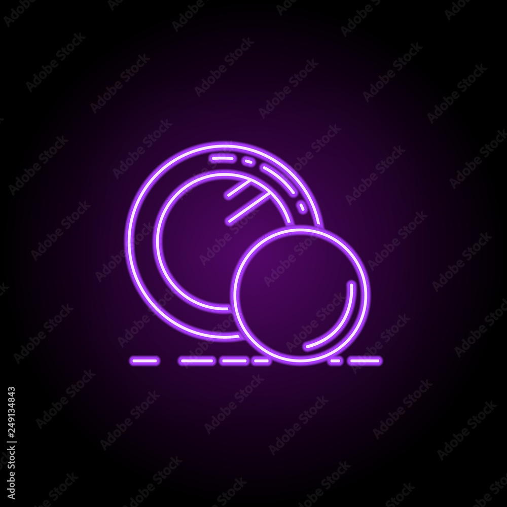 female powder icon. Elements of Beauty, make up, cosmetics in neon style icons. Simple icon for websites, web design, mobile app, info graphics female powder icon. Elements of Beauty, make up, cosmetics in neon style icons. Simple icon for websites, web design, mobile app, info graphics
