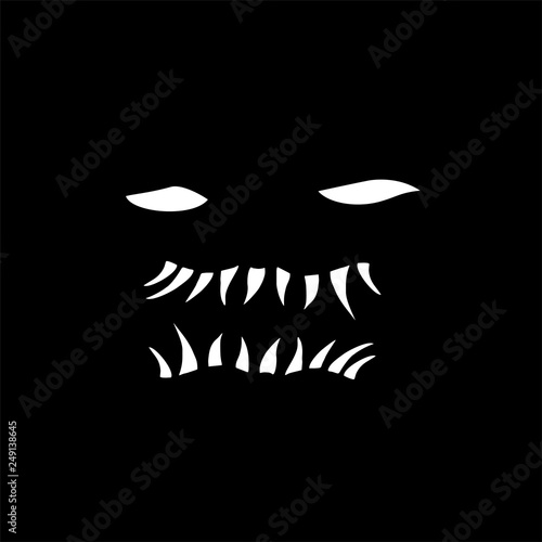 terrifying face illustration