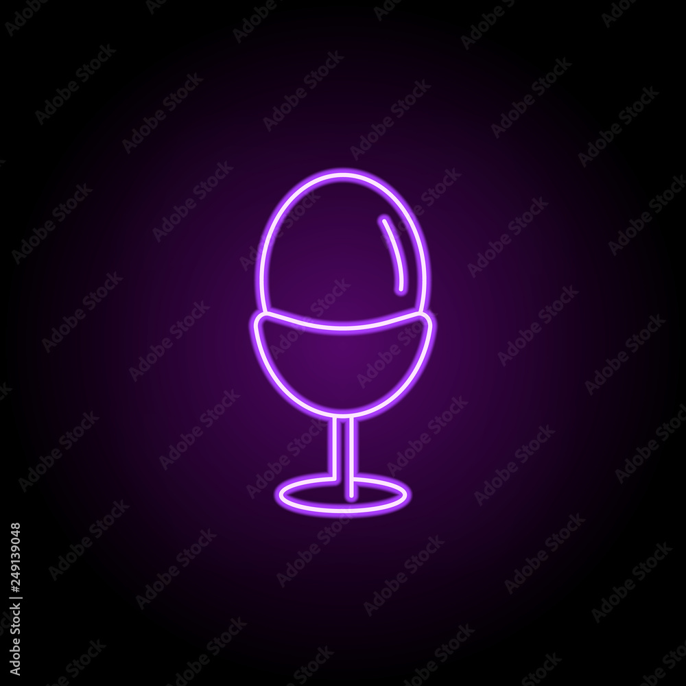 egg icon. Elements of Food and drink in neon style icons. Simple icon for websites, web design, mobile app, info graphics egg icon. Elements of Food and drink in neon style icons. Simple icon for websites, web design, mobile app, info graphics