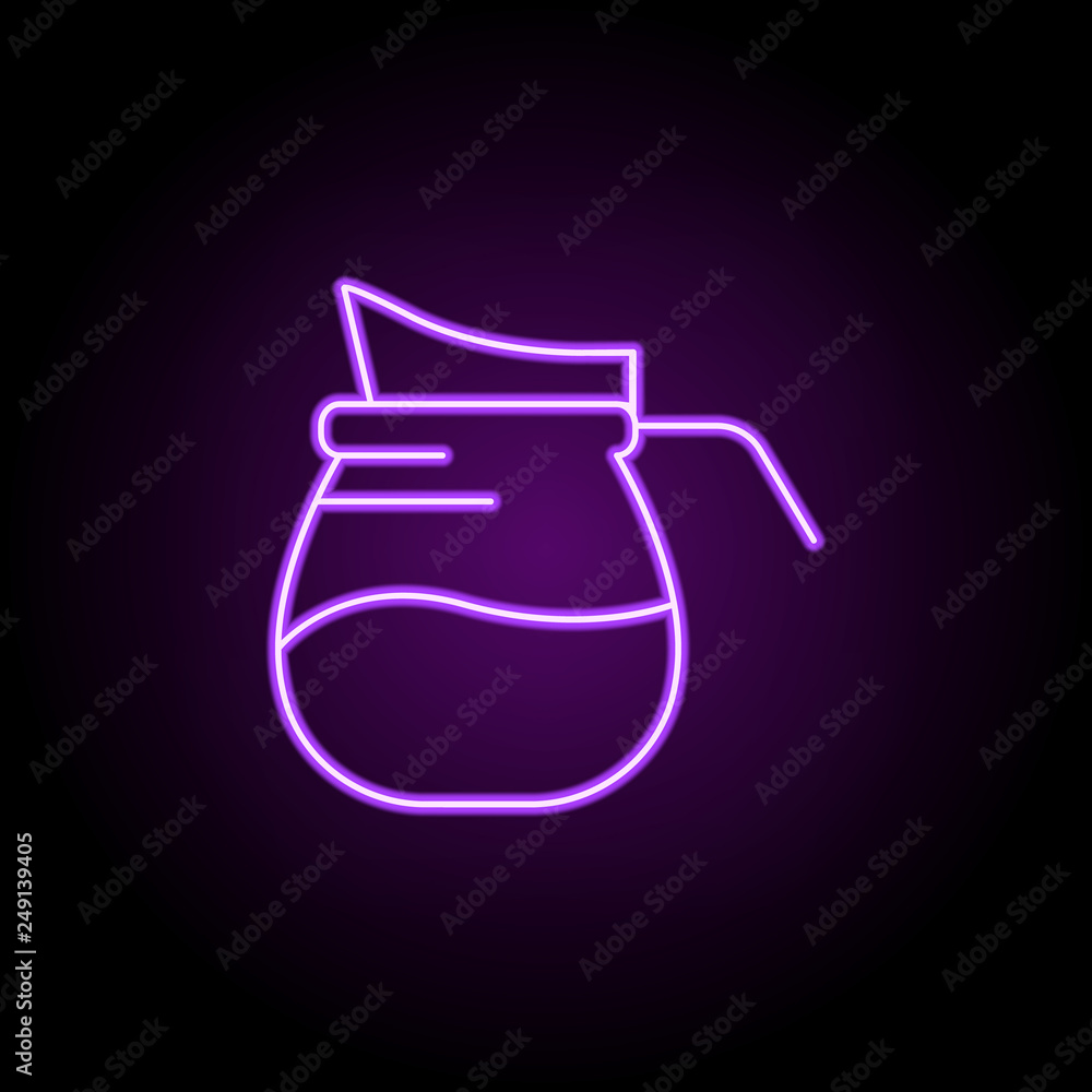 carafe of juice icon. Elements of Food and drink in neon style icons. Simple icon for websites, web design, mobile app, info graphics carafe of juice icon. Elements of Food and drink in neon style icons. Simple icon for websites, web design, mobile app, info graphics