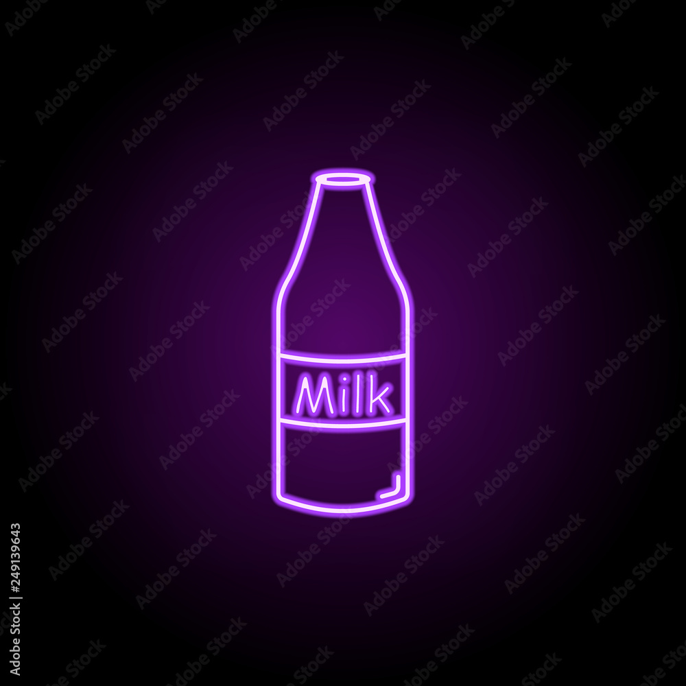 milk bank icon. Elements of Food and drink in neon style icons. Simple icon for websites, web design, mobile app, info graphics milk bank icon. Elements of Food and drink in neon style icons. Simple icon for websites, web design, mobile app, info graphics