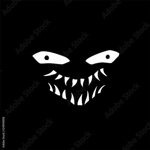 terrifying face illustration