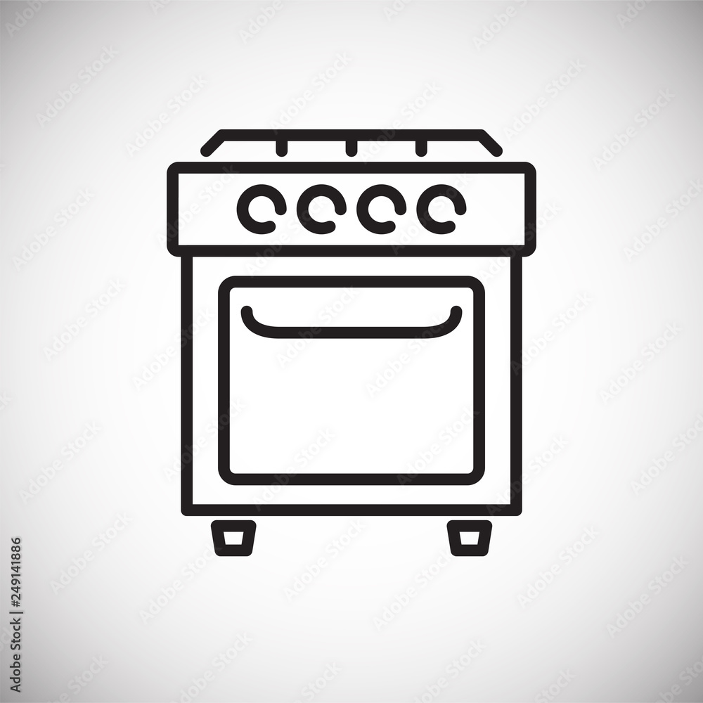 Cooker line icon on white background for graphic and web design, Modern simple vector sign. Internet concept. Trendy symbol for website design web button or mobile app Cooker line icon on white background for graphic and web design, Modern simple vector sign. Internet concept. Trendy symbol for website design web button or mobile app