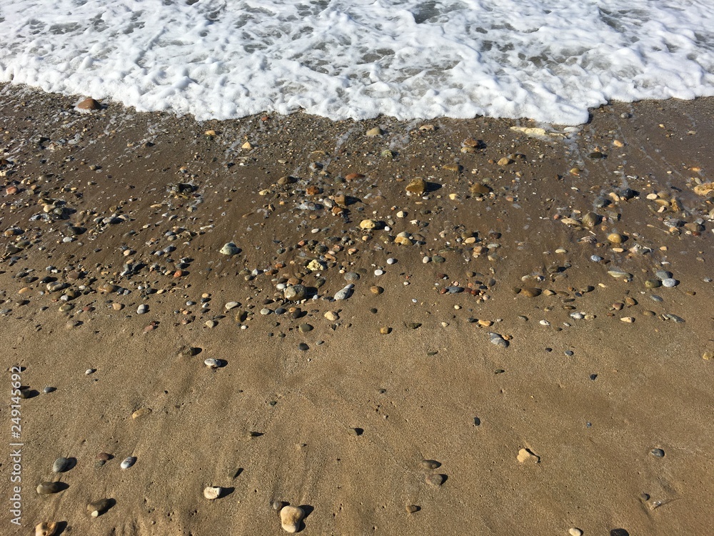 Sand on a beach in Crete, Greece Sand on a beach in Crete, Greece