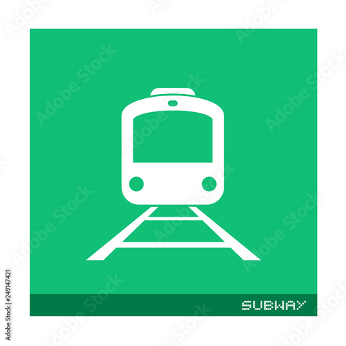 flat train icon