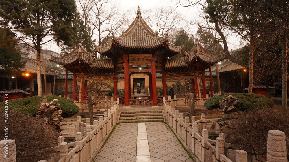 Chinese mosque Xian chinese houses China tourist attraction religion islam old historic town of xian Chinese mosque Xian chinese houses China tourist attraction religion islam old historic town of xian