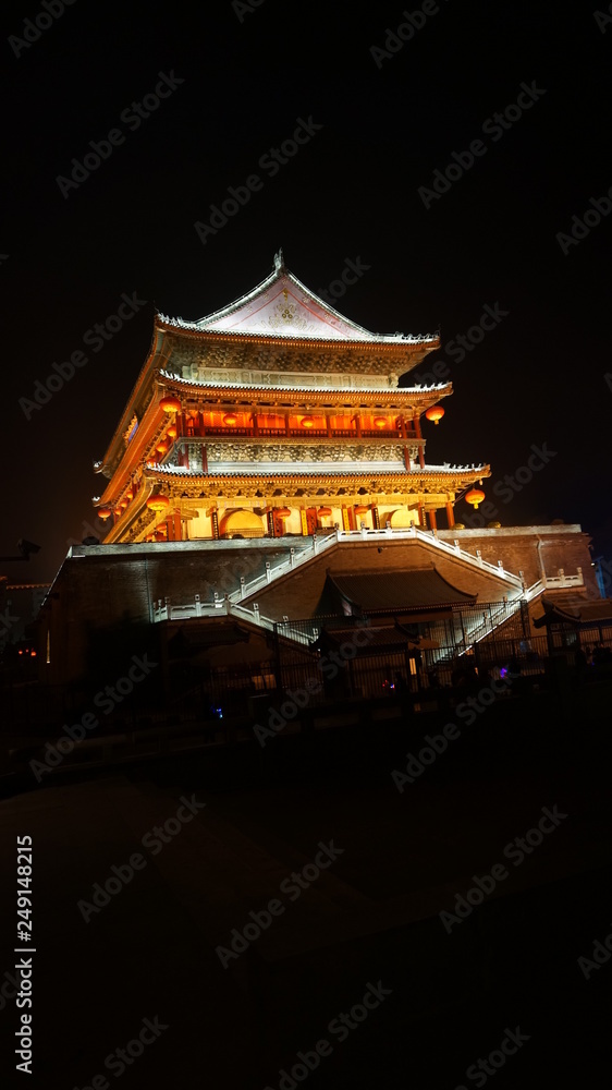 Drum Tower in China xian downtown Drum Tower in China xian downtown