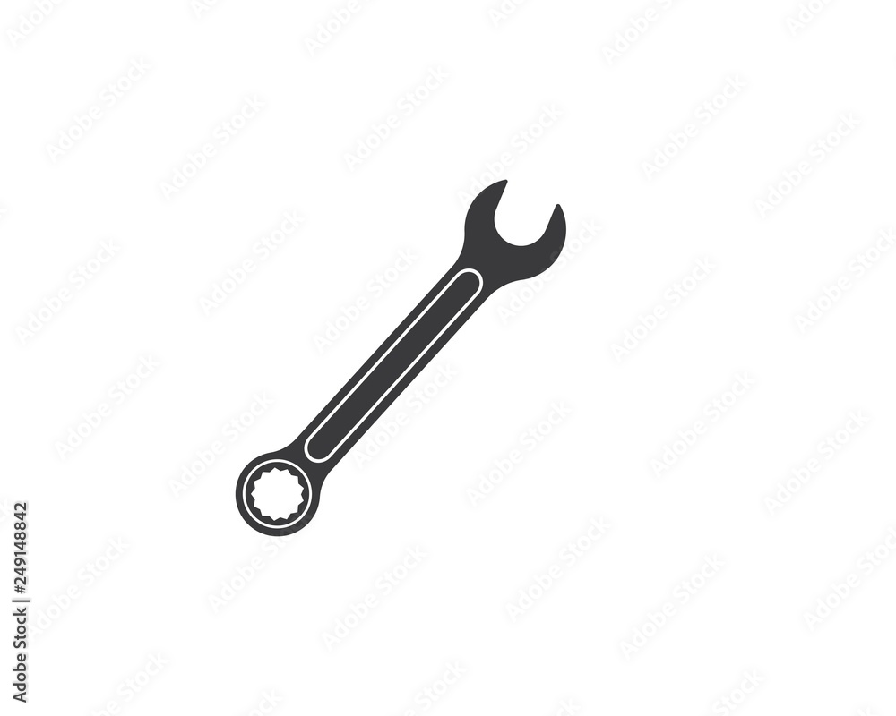 wrench icon vector of automotive service illustration wrench icon vector of automotive service illustration